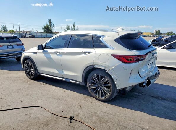 3PCAJ5BA8NF114034 2022 INFINITI QX50 White უკანა მარცხენა