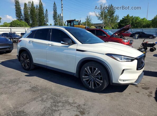 3PCAJ5BA8NF114034 2022 INFINITI QX50 White წინა მარჯვენა
