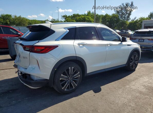 3PCAJ5BA8NF114034 2022 INFINITI QX50 White უკანა მარჯვენა