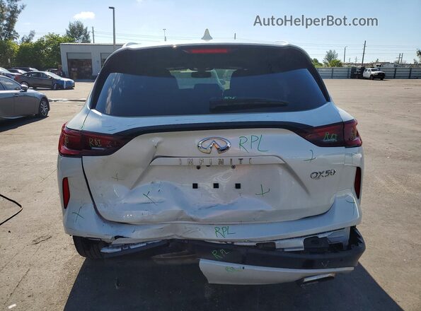 3PCAJ5BA8NF114034 2022 INFINITI QX50 White უკანა ხედი