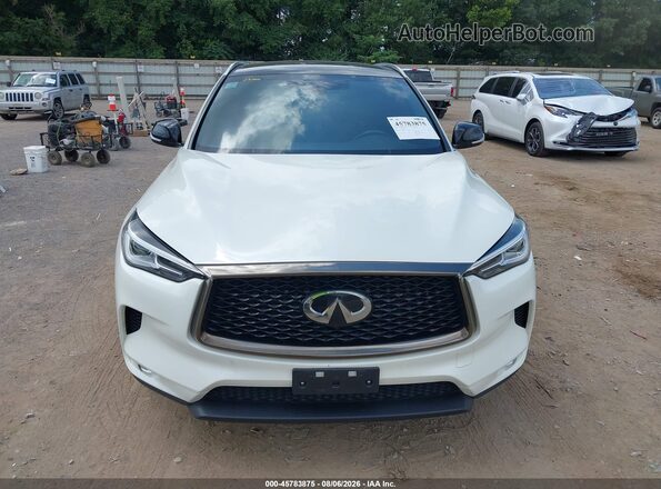 3PCAJ5BA9MF126157 2021 INFINITI QX50 White Instrument cluster view