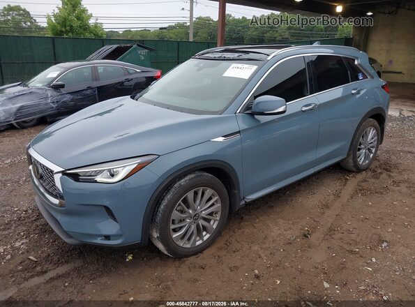 3PCAJ5BAXPF112868 2023 INFINITI QX50 Light Blue Вид спереди