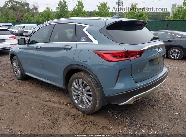3PCAJ5BAXPF112868 2023 INFINITI QX50 Light Blue Задняя левая четверть