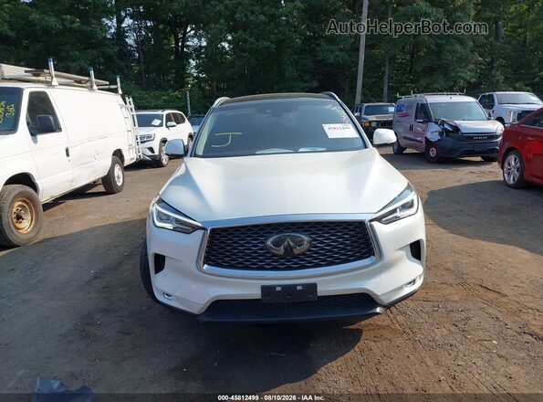3PCAJ5BB1MF110723 2021 INFINITI QX50 White ხელსაწყოთა პანელის ხედი