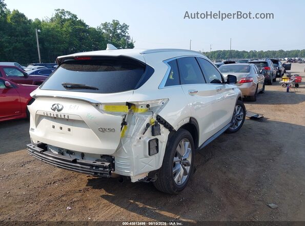 3PCAJ5BB1MF110723 2021 INFINITI QX50 White უკანა მარჯვენა