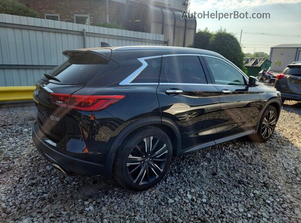 3PCAJ5BB2MF124209 2021 INFINITI QX50 Black Задня права чверть