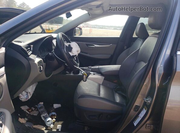 3PCAJ5BB2RF107126 2024 INFINITI QX50 Gray Widok wnętrza z przodu