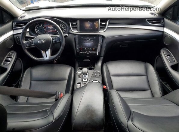 3PCAJ5BB3MF110867 2021 INFINITI QX50 White Dashboard view