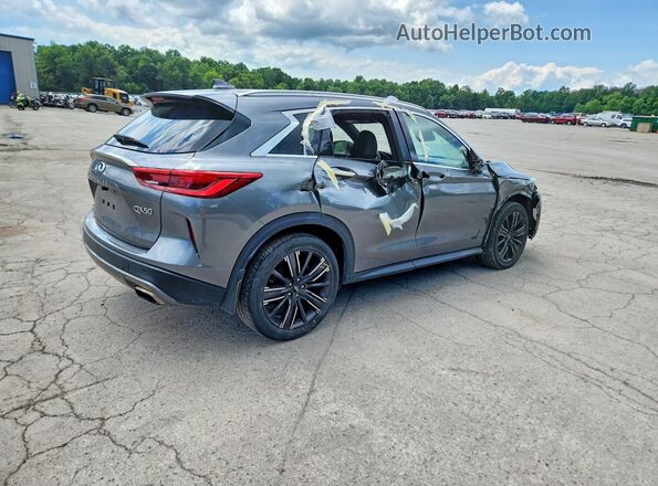 3PCAJ5BB6MF121037 2021 INFINITI QX50 Серый Задняя правая четверть