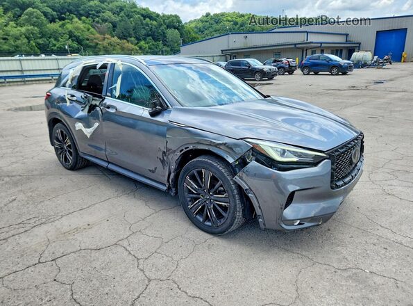 3PCAJ5BB6MF121037 2021 INFINITI QX50 Серый Передняя правая четверть
