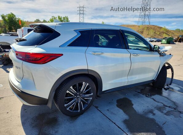3PCAJ5BB7MF121810 2021 INFINITI QX50 White უკანა მარჯვენა