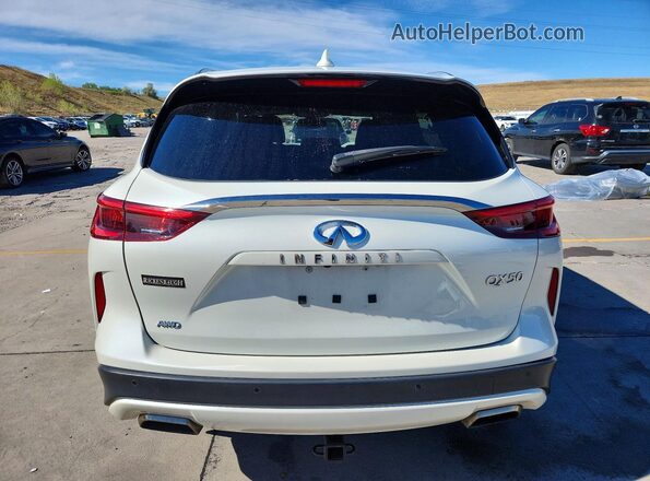 3PCAJ5BB7MF121810 2021 INFINITI QX50 White უკანა ხედი