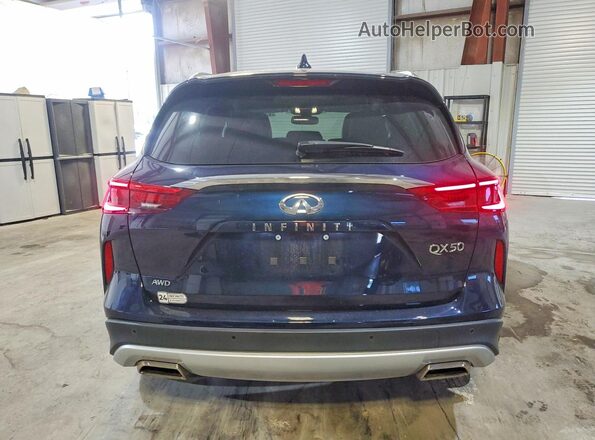3PCAJ5BB7MF125114 2021 INFINITI QX50 Blue უკანა ხედი
