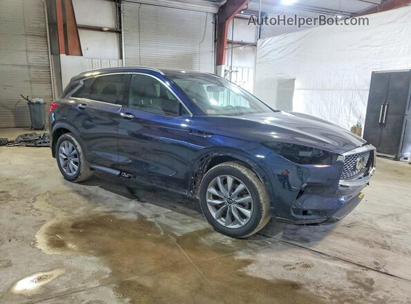 3PCAJ5BB7MF125114 2021 INFINITI QX50 Blue წინა მარჯვენა