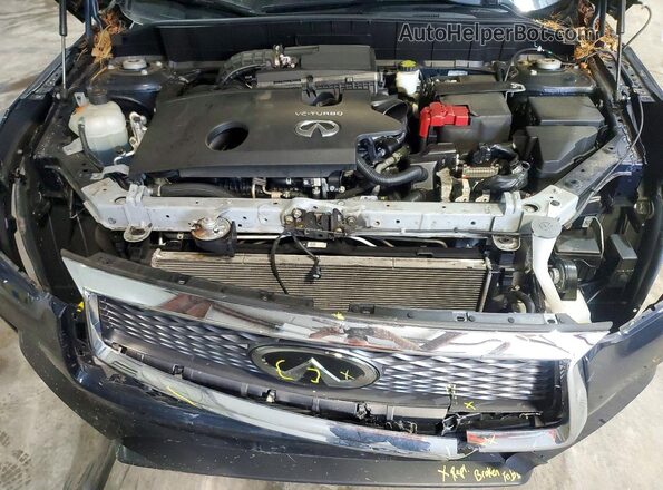 3PCAJ5BB7MF125114 2021 INFINITI QX50 Blue ძრავის განყოფილების ხედი