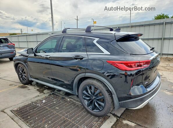 3PCAJ5BB9MF100876 2021 INFINITI QX50 Black Задня ліва чверть