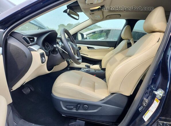 3PCAJ5BBXMF123051 2021 INFINITI QX50 Blue Front interior view