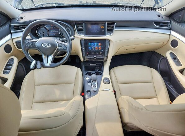 3PCAJ5BBXMF123051 2021 INFINITI QX50 Blue Dashboard view