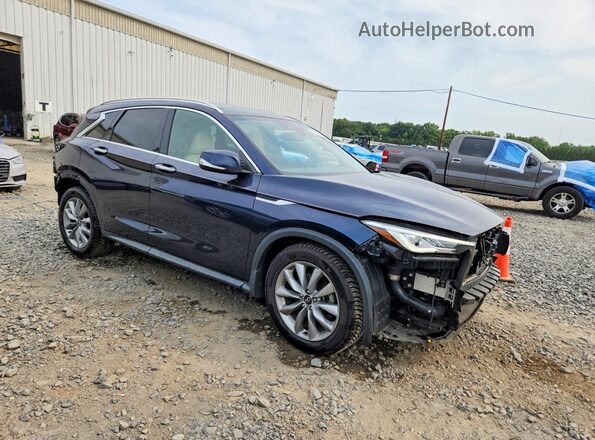 3PCAJ5BBXMF123051 2021 INFINITI QX50 Blue Front right