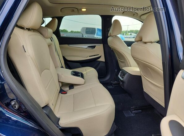 3PCAJ5BBXMF123051 2021 INFINITI QX50 Blue Rear seats view