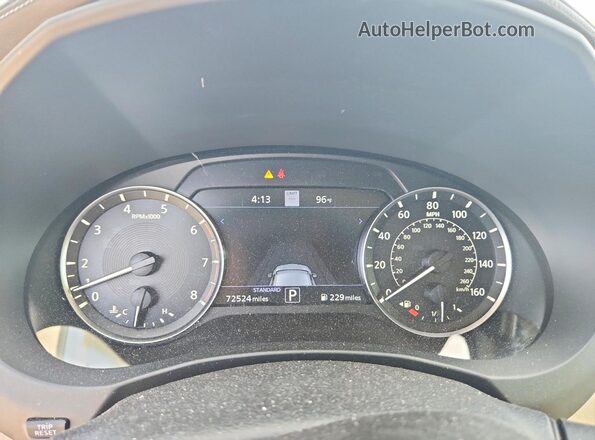 3PCAJ5CA4MF100516 2021 INFINITI QX50 Синий Вид щитка приборов