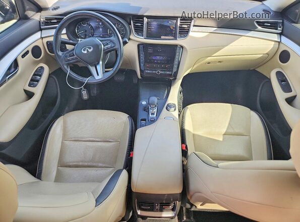3PCAJ5CA4MF100516 2021 INFINITI QX50 Синий Вид панели приборов