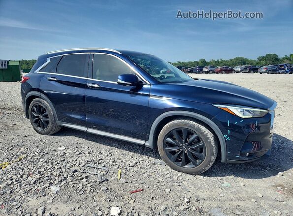 3PCAJ5CA4MF100516 2021 INFINITI QX50 Синий Передняя правая четверть