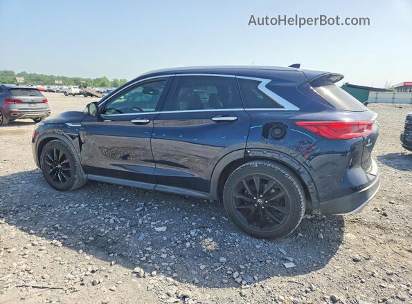 3PCAJ5CA4MF100516 2021 INFINITI QX50 Синий Задняя левая четверть
