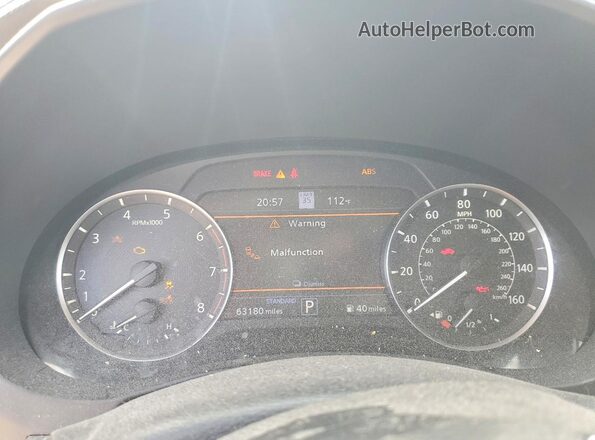 3PCAJ5CA4MF108874 2021 INFINITI QX50 Синий Вид щитка приборов