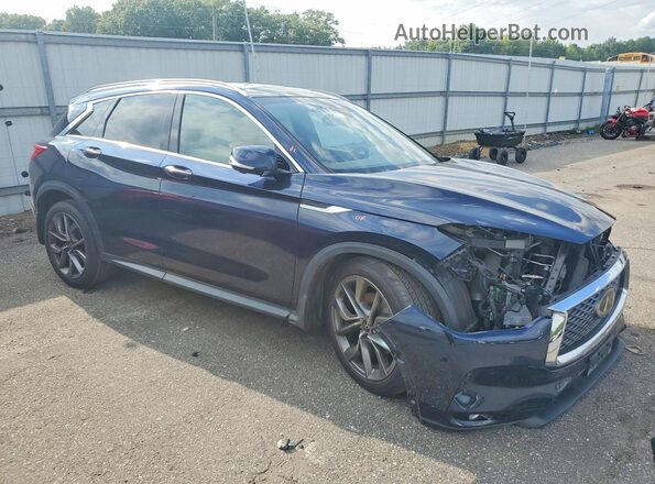 3PCAJ5DB6MF116014 2021 INFINITI QX50 Blue Передня права чверть