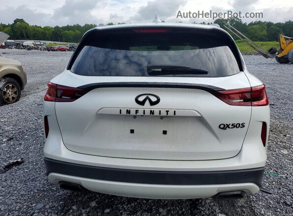 3PCAJ5FA0RF108678 2024 INFINITI QX50 White Հետևի տեսք