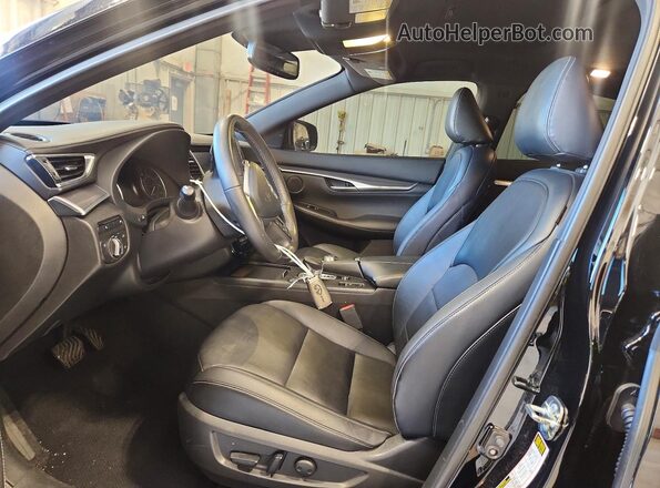 3PCAJ5J34NF105589 2022 INFINITI QX55 Black Vista interior delantera