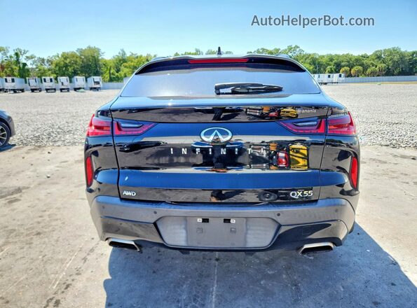 3PCAJ5J3XNF105516 2022 INFINITI QX55 Black Vista trasera