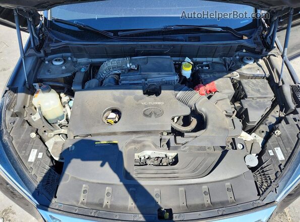 3PCAJ5J3XNF105516 2022 INFINITI QX55 Black Vista del compartimento del motor