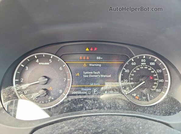 3PCAJ5JR6PF115578 2023 INFINITI QX55 Blue Widok zestawu wskaźników