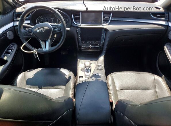 3PCAJ5M10KF117017 2019 INFINITI QX50 Blue Вид панелі приладів