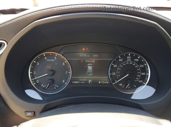 3PCAJ5M10KF117017 2019 INFINITI QX50 Blue Вид щитка приладів