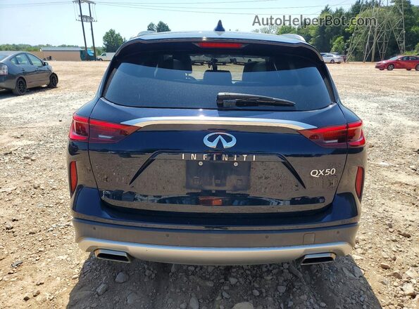 3PCAJ5M10KF117017 2019 INFINITI QX50 Blue Вид ззаду
