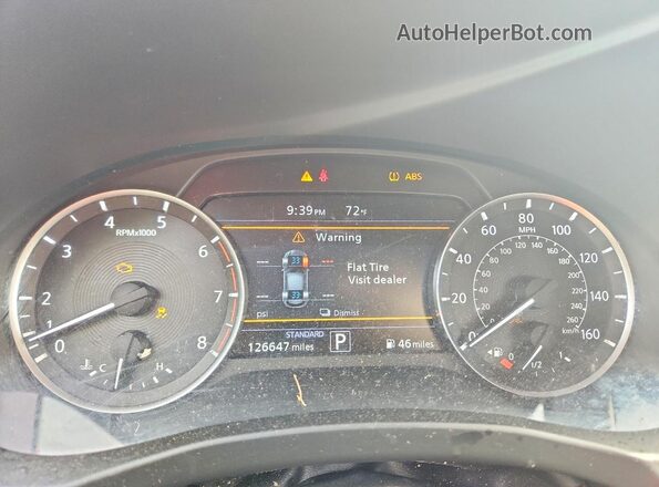 3PCAJ5M12KF103801 2019 INFINITI QX50 Black Instrument cluster view