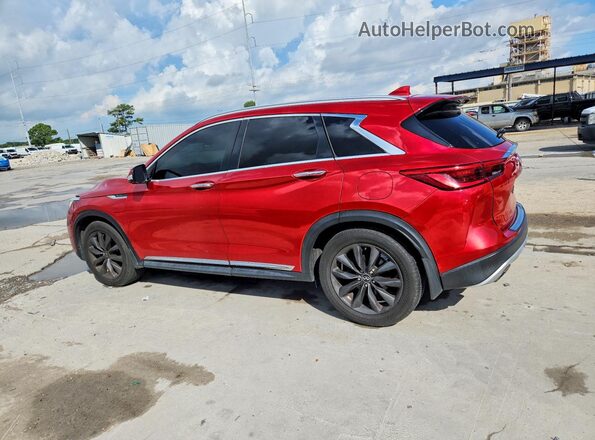 3PCAJ5M13KF107629 2019 INFINITI QX50 Red Rear left