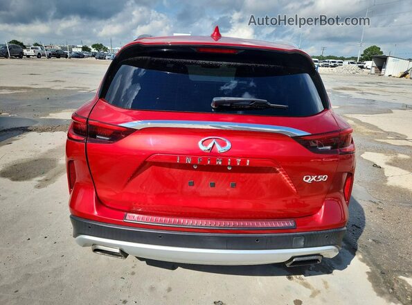 3PCAJ5M13KF107629 2019 INFINITI QX50 Red Rear view