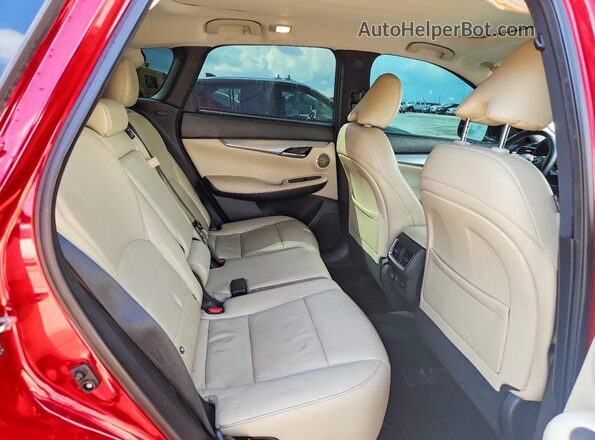 3PCAJ5M13KF107629 2019 INFINITI QX50 Red Rear interior view