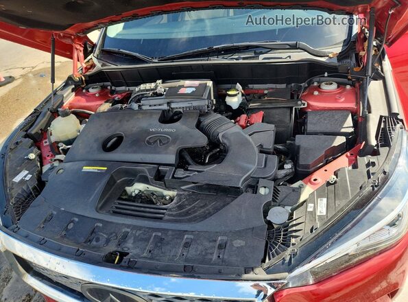 3PCAJ5M13KF107629 2019 INFINITI QX50 Red Engine compartment view