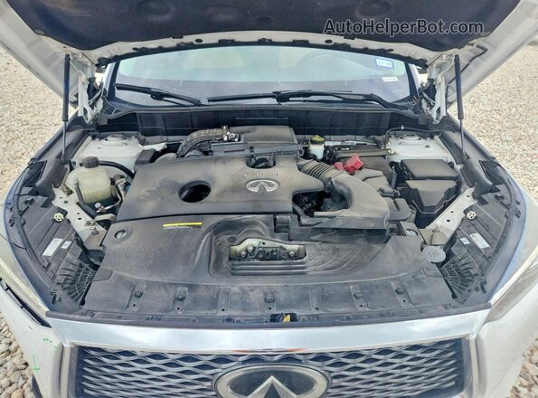 3PCAJ5M14LF102490 2020 INFINITI QX50 White Vista del compartimento del motor