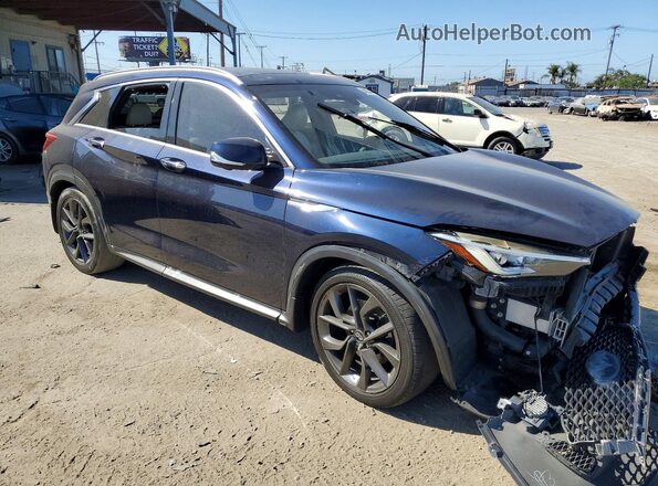 3PCAJ5M16KF110735 2019 INFINITI QX50 Синий Передняя правая четверть