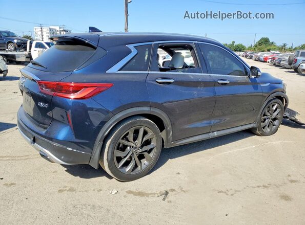 3PCAJ5M16KF110735 2019 INFINITI QX50 Синий Задняя правая четверть