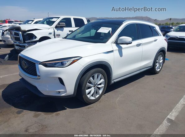 3PCAJ5M16KF115403 2019 INFINITI QX50 Белый Передняя левая четверть