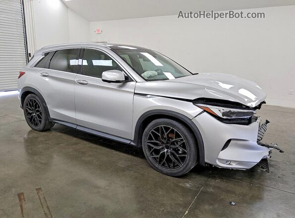 3PCAJ5M17KF112073 2019 INFINITI QX50 Серебряный Передняя правая четверть
