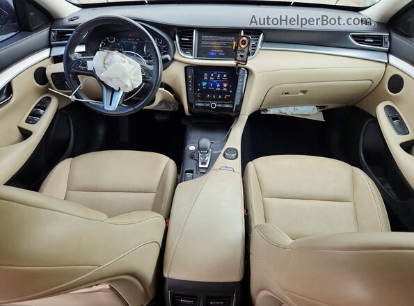 3PCAJ5M19KF130770 2019 INFINITI QX50 White წინა პანელის ხედი