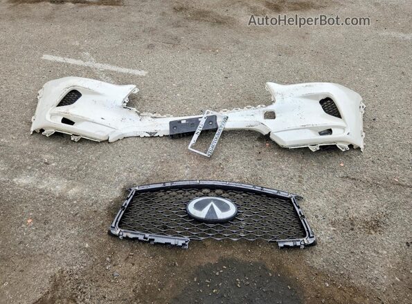3PCAJ5M19KF130770 2019 INFINITI QX50 White VIN კოდის სტიკერის ხედი